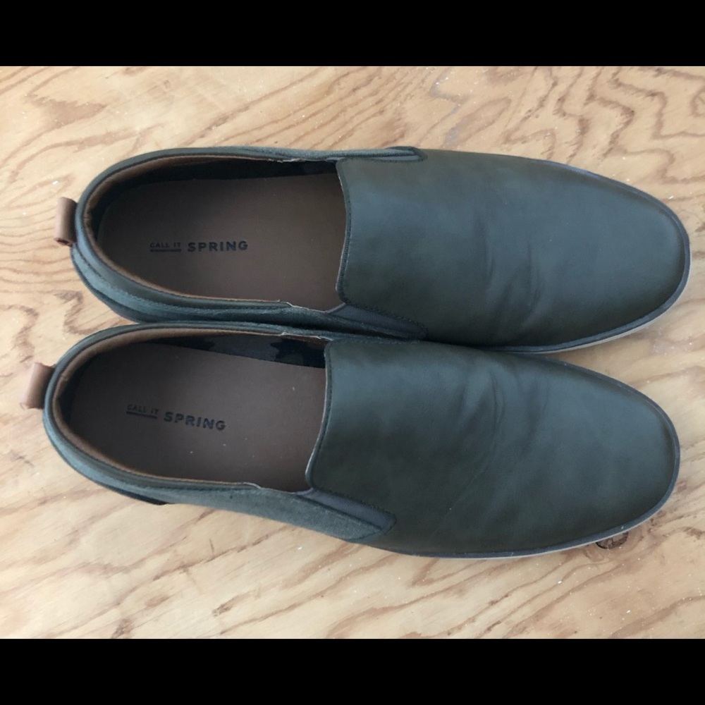 Call it Spring Slip Olive Green Loafer Men's 10.5